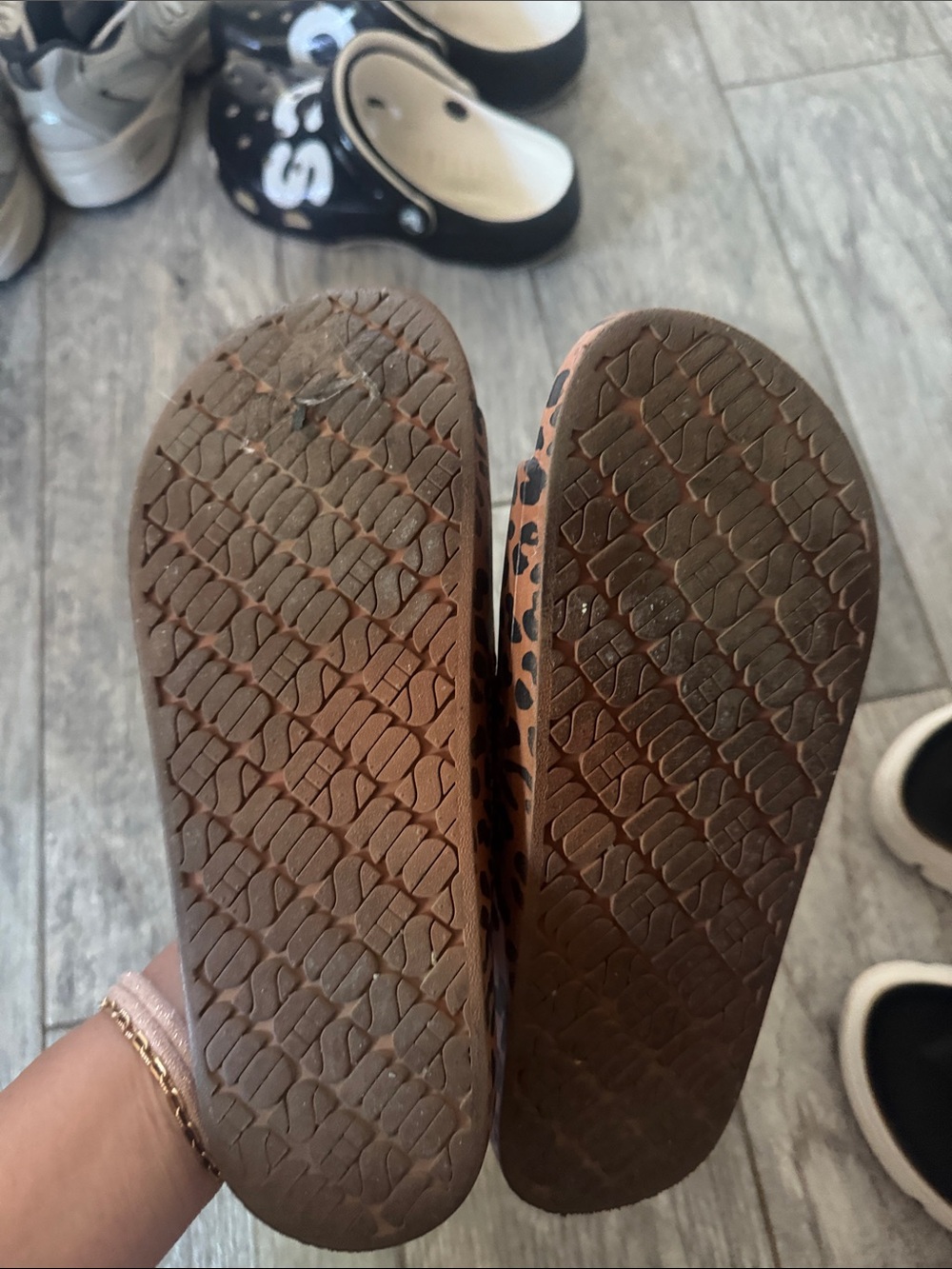 Freedom Moses Leopard Print Double-Strap Slide Sandals - Picture 2 of 3
